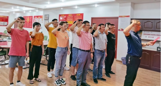 初心稳固、使命在肩，南宫NG园区党总支“迎七一”主题党日运动